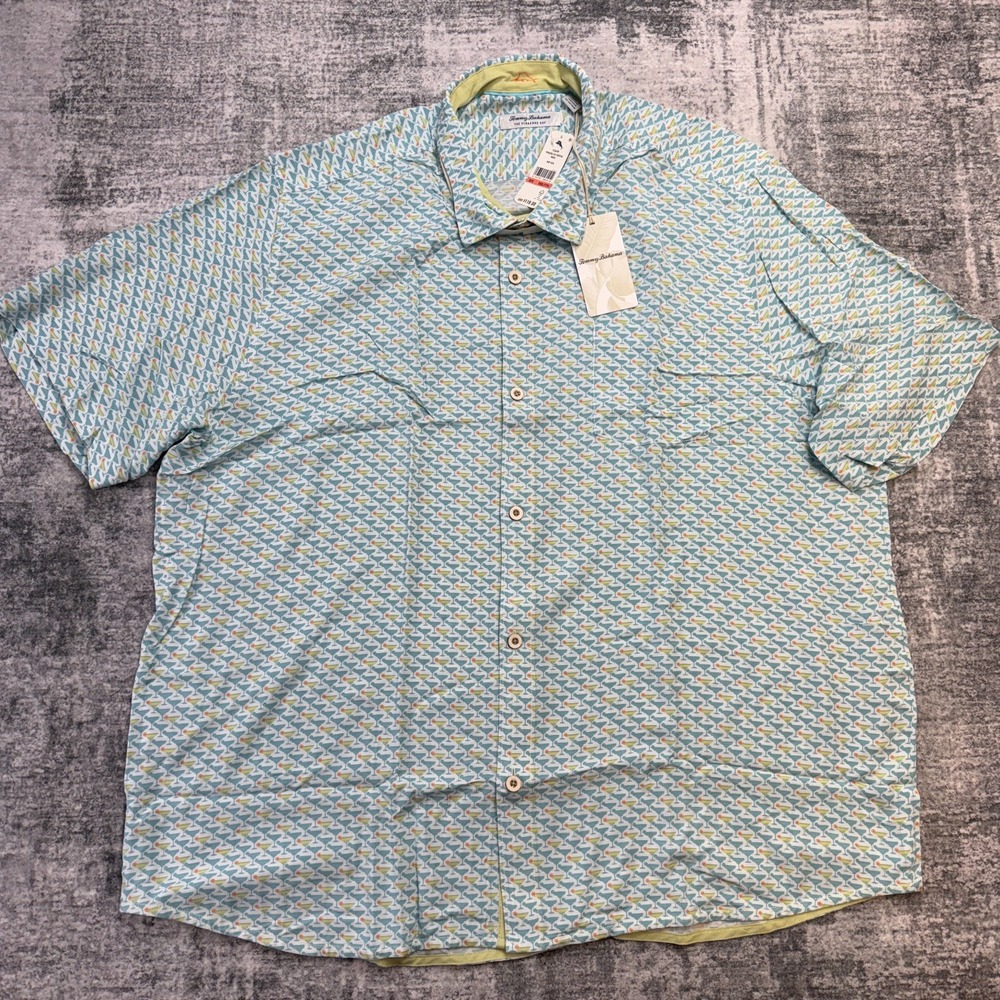 Tommy‎ Bahama Shirt Mens 3XL Veracruz Cay Coacktail Mixer Martini Viscose Beachy